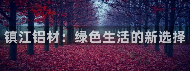杏宇平台登陆官网：镇江铝材：绿色生活的新选择